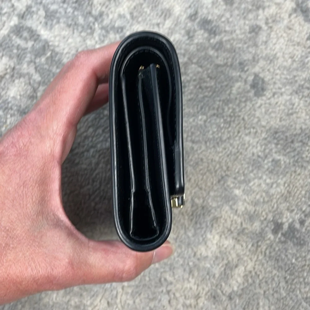 New Givenchy 4G Wallet in Black Leather Compact Trifold